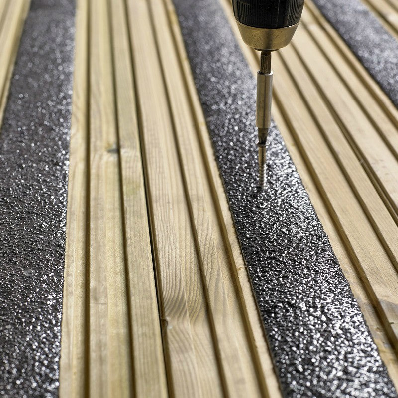GRP Decking Strips - Making Wooden Decking Slip-Free